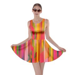 Background Abstract Colorful Skater Dress