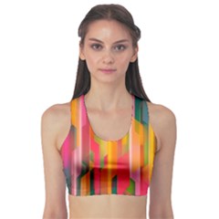 Background Abstract Colorful Sports Bra