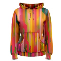 Background Abstract Colorful Women s Pullover Hoodie