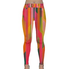 Background Abstract Colorful Classic Yoga Leggings