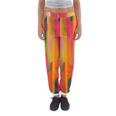 Background Abstract Colorful Women s Jogger Sweatpants