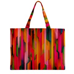 Background Abstract Colorful Zipper Mini Tote Bag