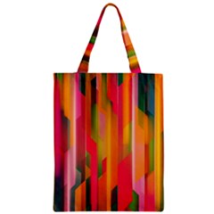 Background Abstract Colorful Zipper Classic Tote Bag