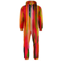 Background Abstract Colorful Hooded Jumpsuit (Men) 