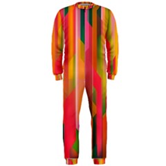 Background Abstract Colorful OnePiece Jumpsuit (Men) 
