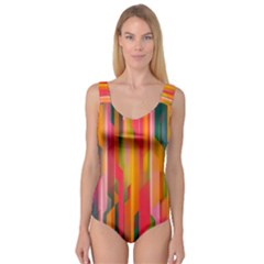 Background Abstract Colorful Princess Tank Leotard 