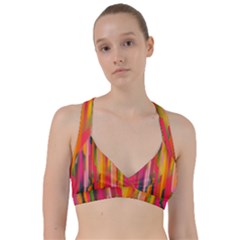 Background Abstract Colorful Sweetheart Sports Bra