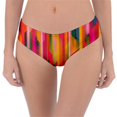 Background Abstract Colorful Reversible Classic Bikini Bottoms