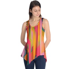 Background Abstract Colorful Sleeveless Tunic