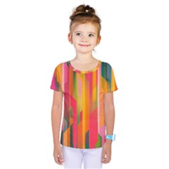 Background Abstract Colorful Kids  One Piece Tee