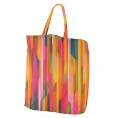 Background Abstract Colorful Giant Grocery Tote
