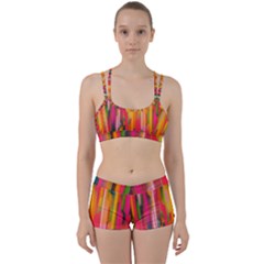 Background Abstract Colorful Women s Sports Set