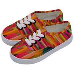 Background Abstract Colorful Kids  Classic Low Top Sneakers