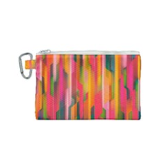 Background Abstract Colorful Canvas Cosmetic Bag (Small)