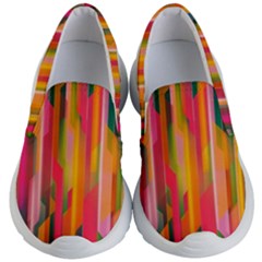 Background Abstract Colorful Kid s Lightweight Slip Ons