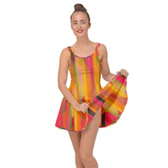 Background Abstract Colorful Inside Out Casual Dress