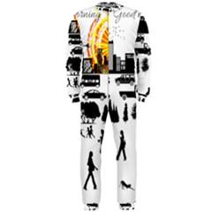 Good Morning, City Onepiece Jumpsuit (men)  by FunnyCow