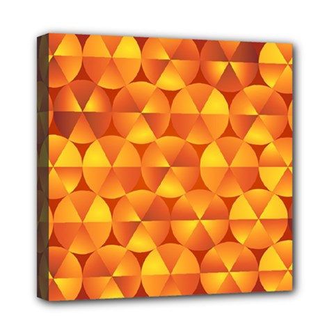 Background Triangle Circle Abstract Mini Canvas 8  X 8 