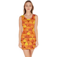 Background Triangle Circle Abstract Bodycon Dress