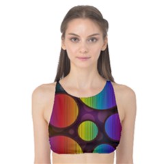 Background Colorful Abstract Circle Tank Bikini Top by Nexatart