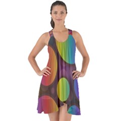 Background Colorful Abstract Circle Show Some Back Chiffon Dress