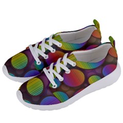 Background Colorful Abstract Circle Women s Lightweight Sports Shoes