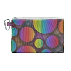 Background Colorful Abstract Circle Canvas Cosmetic Bag (large)