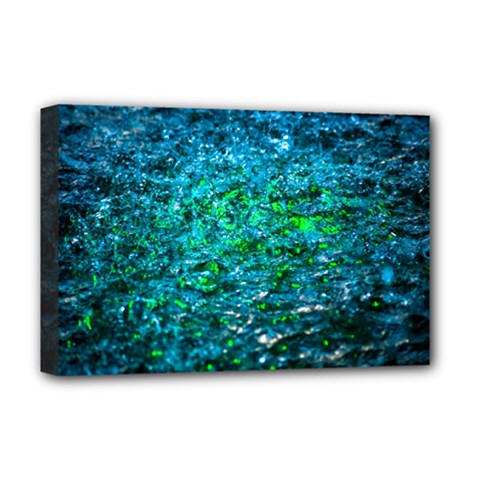 Water Color Green Deluxe Canvas 18  X 12   by FunnyCow