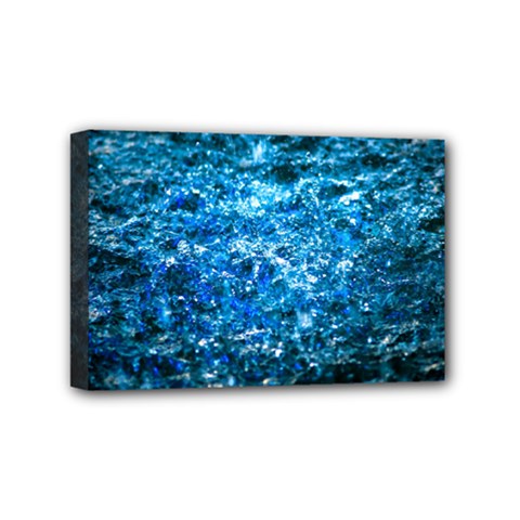 Water Color Blue Mini Canvas 6  x 4 