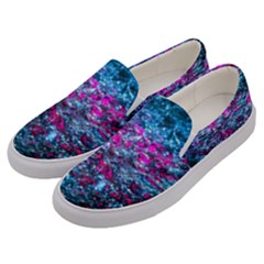 Water Color Violet Men s Canvas Slip Ons by FunnyCow