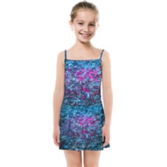Water Color Violet Kids Summer Sun Dress by FunnyCow