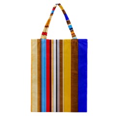 Colorful Stripes Classic Tote Bag by FunnyCow