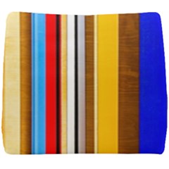 Colorful Stripes Seat Cushion by FunnyCow