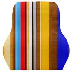 Colorful Stripes Car Seat Back Cushion  by FunnyCow