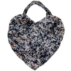 Granite Hard Rock Texture Giant Heart Shaped Tote by FunnyCow