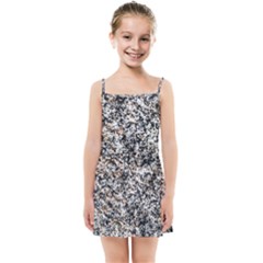 Granite Hard Rock Texture Kids Summer Sun Dress by FunnyCow