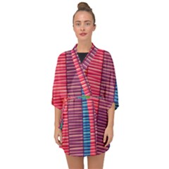 Background Colorful Abstract Half Sleeve Chiffon Kimono by Nexatart