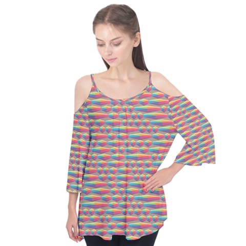 Background Abstract Colorful Flutter Tees by Nexatart