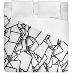 Balloons Feedback Confirming Clouds Duvet Cover (king Size) by Nexatart