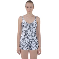Balloons Feedback Confirming Clouds Tie Front Two Piece Tankini by Nexatart