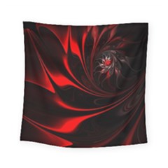 Abstract Curve Dark Flame Pattern Square Tapestry (small) by Nexatart