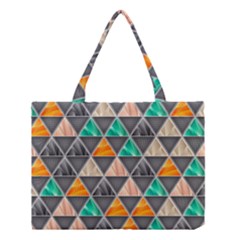 Abstract Geometric Triangle Shape Medium Tote Bag