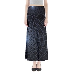 Pattern Abstract Fractal Art Full Length Maxi Skirt