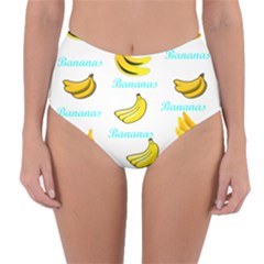 Bananas Reversible High-waist Bikini Bottoms