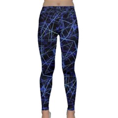 Galaxy Linear Pattern Classic Yoga Leggings by dflcprints