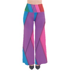 Abstract Background Colorful Strips So Vintage Palazzo Pants by Nexatart