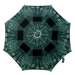 Abstract Perspective Background Hook Handle Umbrellas (Medium)