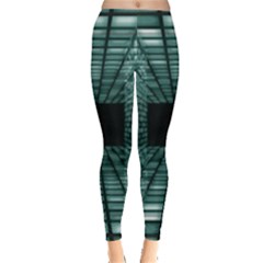 Abstract Perspective Background Leggings 