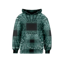 Abstract Perspective Background Kids  Pullover Hoodie