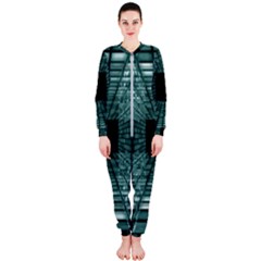 Abstract Perspective Background OnePiece Jumpsuit (Ladies) 